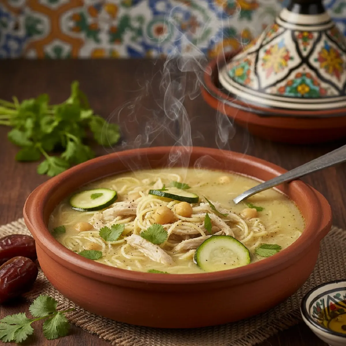 Chorba Beïda (“white” chicken-vermicelli soup of Algiers)