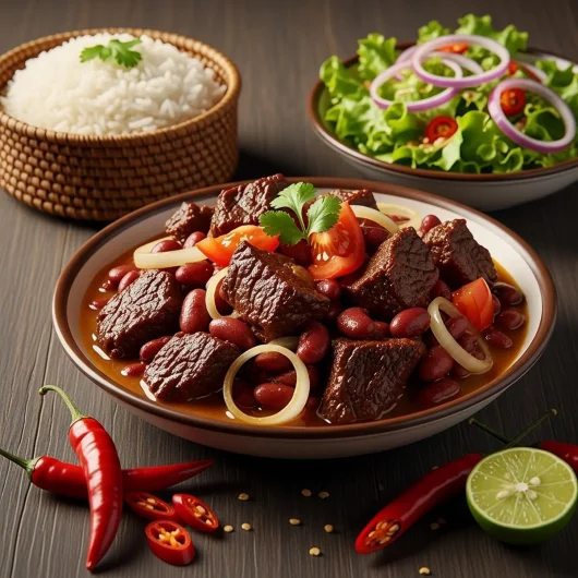 Carne Seca com Feijão (Angolan Salted Beef Stew)