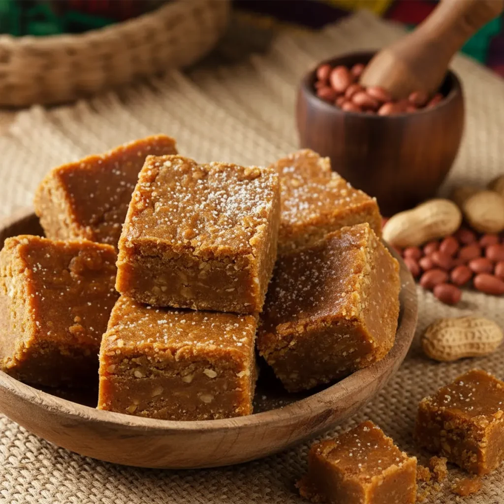 Doce de Ginguba – Carrés denses au fudge aux cacahuètes