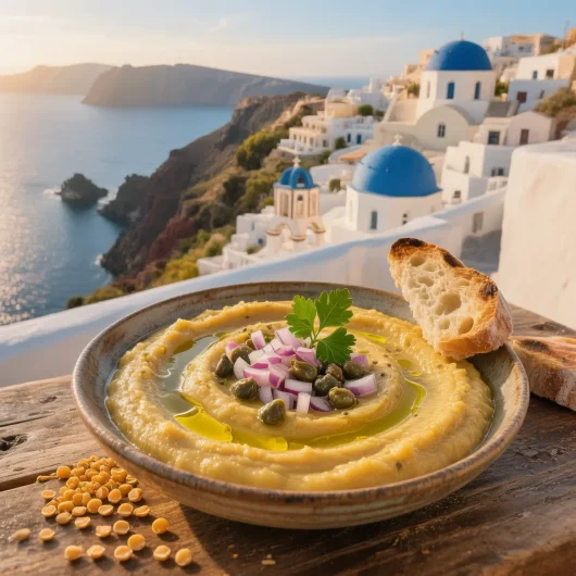 Fava Santorini (Rețetă grecească de piure de mazăre galbenă despicată)