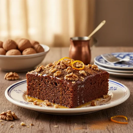 Karydopita — Prăjitură cu sirop de nuci