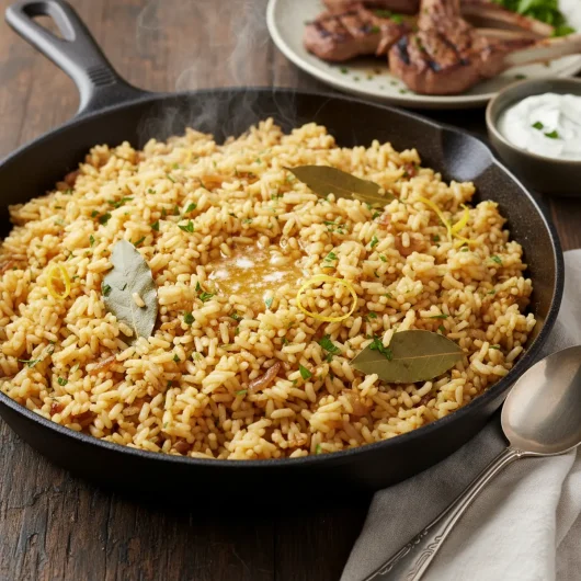 Pilafi – ryžový pilaf varený v gréckom vývare (jednoduchý recept)