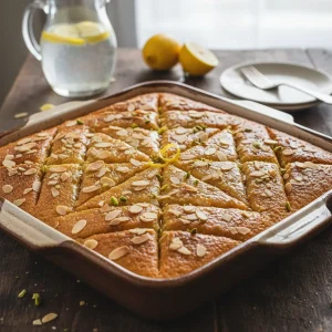 Revani — Bánh bông lan Semolina ngâm siro, nhẹ và ẩm (1)