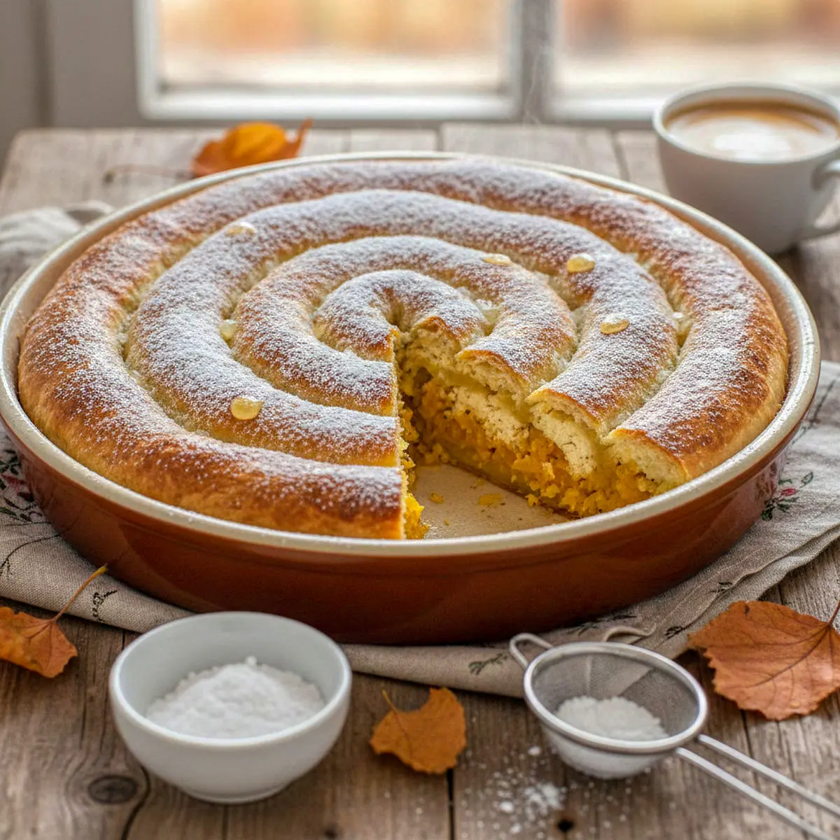 Bučnica (sladká) – chorvátsky tekvicovo-syrový koláč