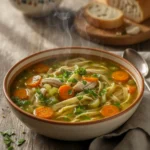 Chicken Soup – Light Broth With Vegetables And Noodles
