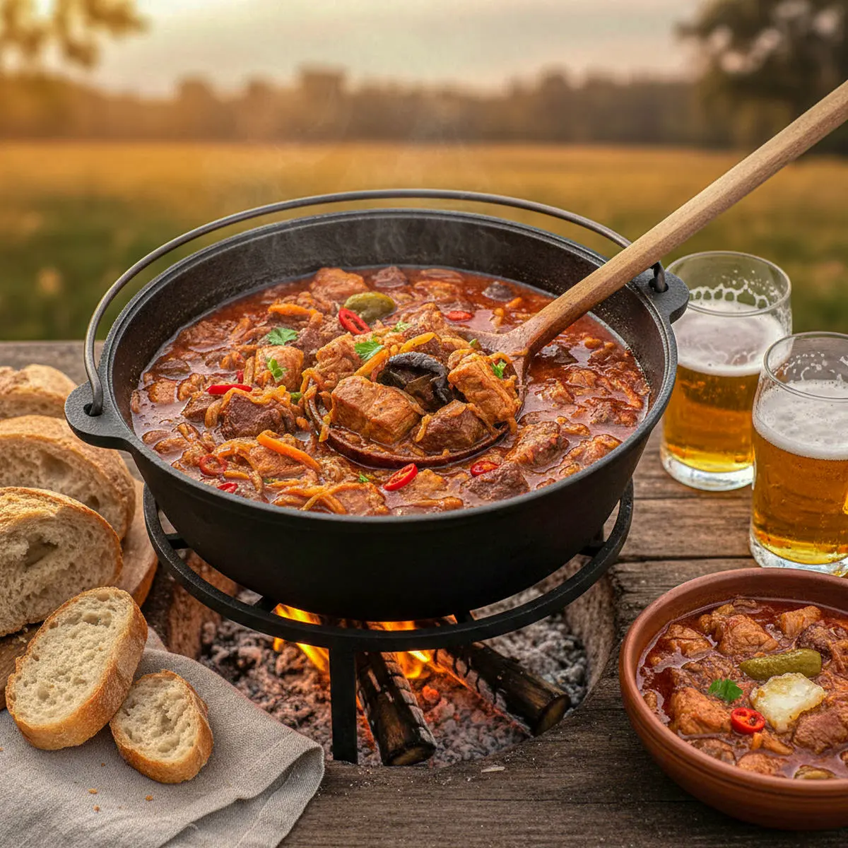 Slavonian Čobanac (Spicy Mixed Meat Stew)